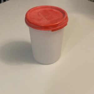 Tupperware Red and White Food Storage Container